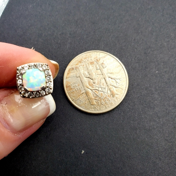 HOST PICK - Opal and diamond earrings - Picture 6 of 7